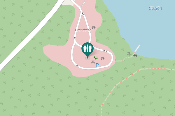 Map showing location of O 524 Toilet