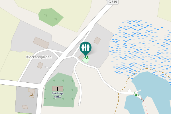 Map showing location of G 619 Toilet