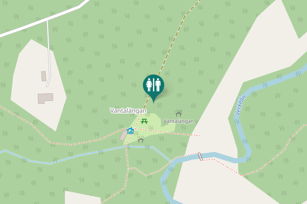 Map showing location of Brösarps Ängars väg Toilet