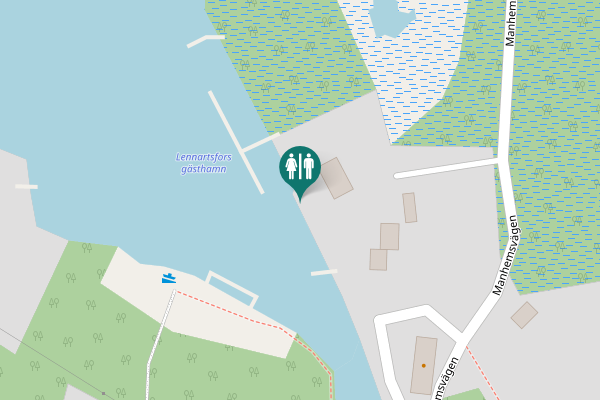 Map showing location of Kontorvägen Toilet