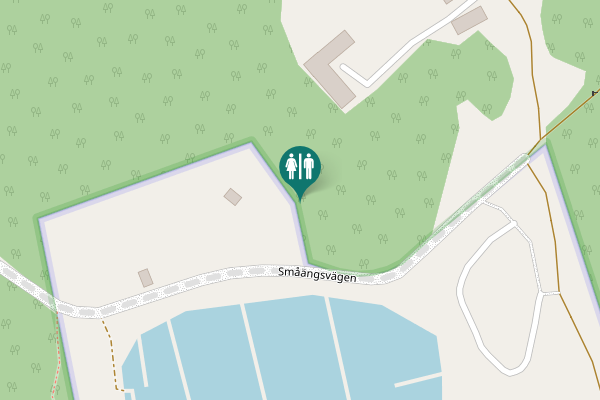 Map showing location of Småängsvägen Toilet