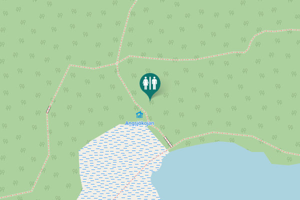 Map showing location of Åsele kommun Toilet