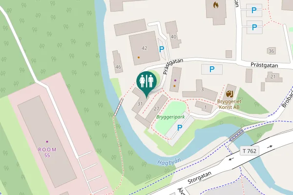 Map showing location of Prästgatan 31 Toilet