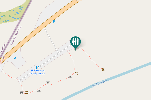 Map showing location of 95 Toilet