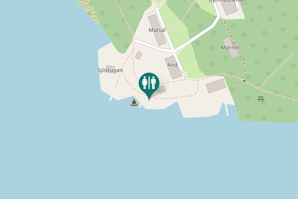 Map showing location of Uppsala Toilet