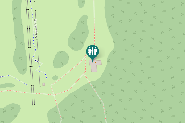 Map showing location of Under liften Toilet