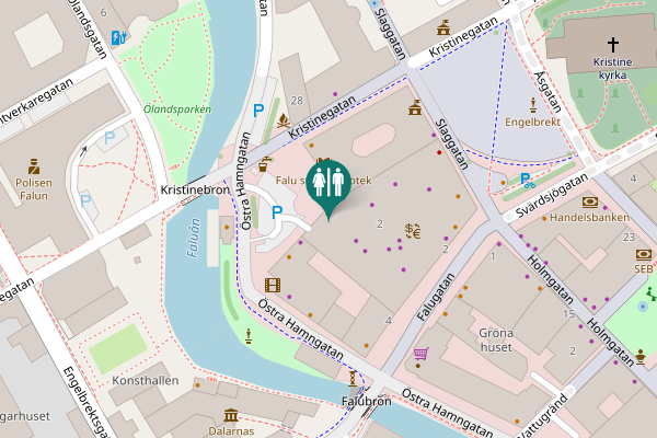 Map showing location of Östra Hamngatan 20 Toilet
