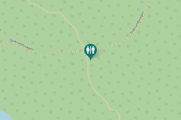 Map showing location of Staksundsvägen Toilet