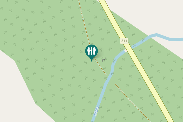 Map showing location of 311 Toilet