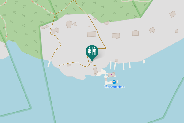 Map showing location of Värmdö kommun Toilet