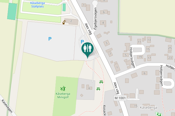 Map showing location of Kosackstigen 6 Toilet