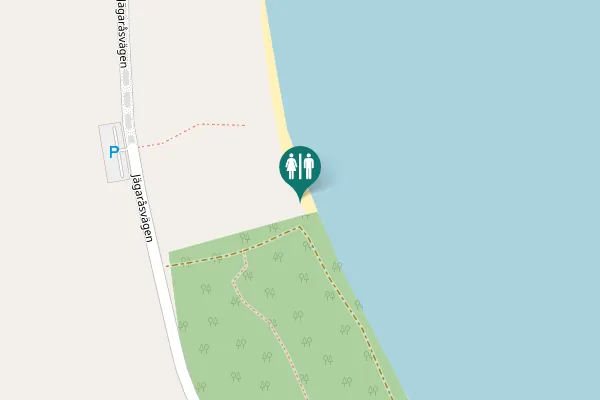 Map showing location of Jägaråsvägen Toilet