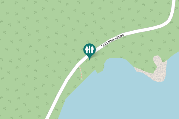 Map showing location of Stättaredsvägen Toilet