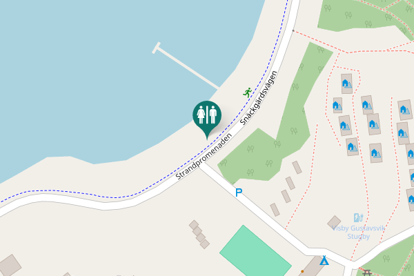 Map showing location of Strandpromenaden Toilet