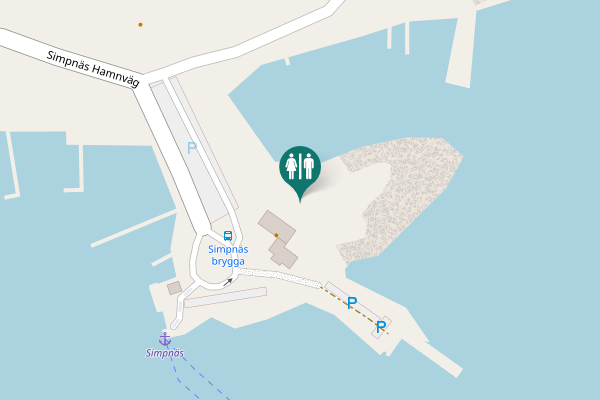 Map showing location of Lotshamnsvägen Toilet
