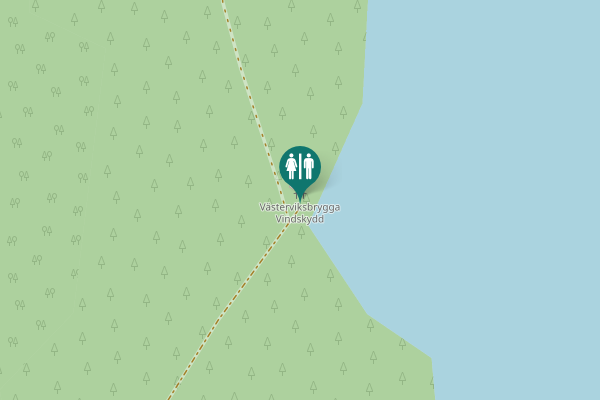 Map showing location of Västerviksvägen Toilet