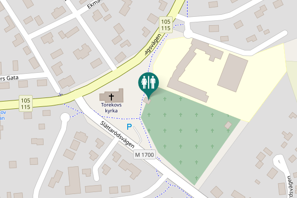 Map showing location of Ängalagsvägen Toilet