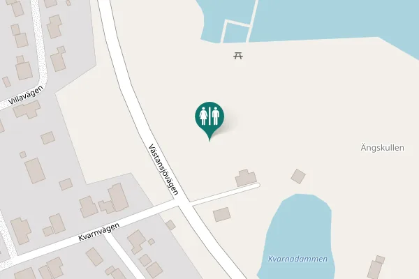 Map showing location of Västansjövägen Toilet
