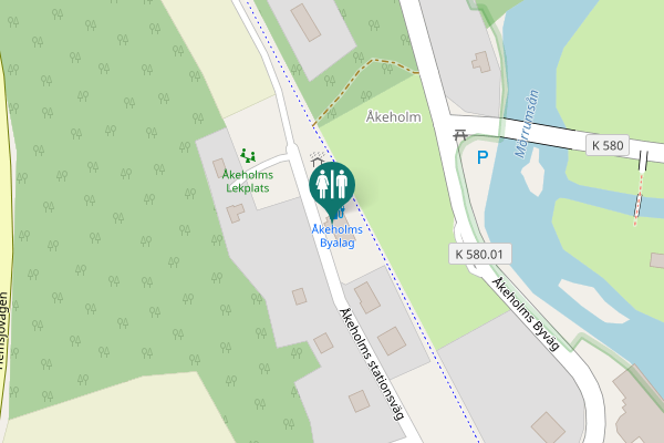Map showing location of Åkeholms stationsväg 25 Toilet