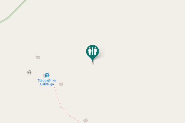 Map showing location of Jokkmokks kommun Toilet
