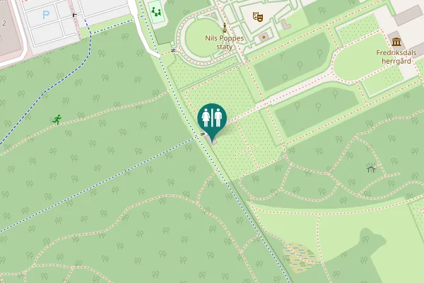 Map showing location of Gisela Trapps väg 15 Toilet