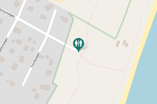 Map showing location of Monsunvägen Toilet