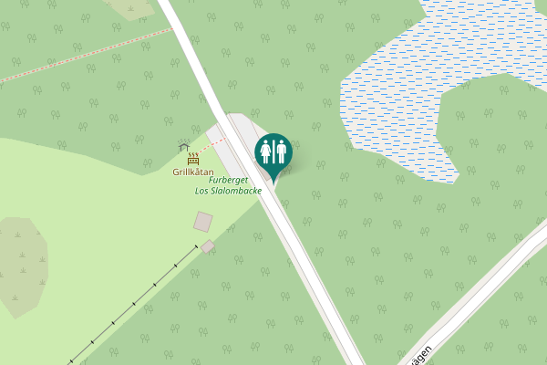 Map showing location of Los Toilet