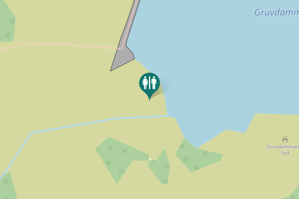 Map showing location of Åreskutan runt Toilet