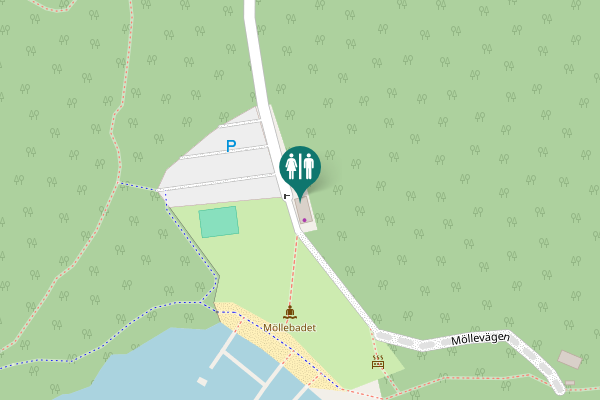 Map showing location of Möllevägen Toilet