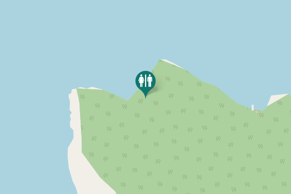Map showing location of Grindastigen Toilet