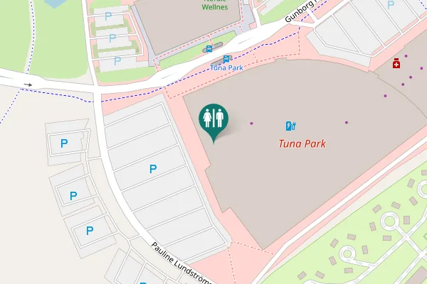 Map showing location of Gunborg Nymans väg 2 Toilet