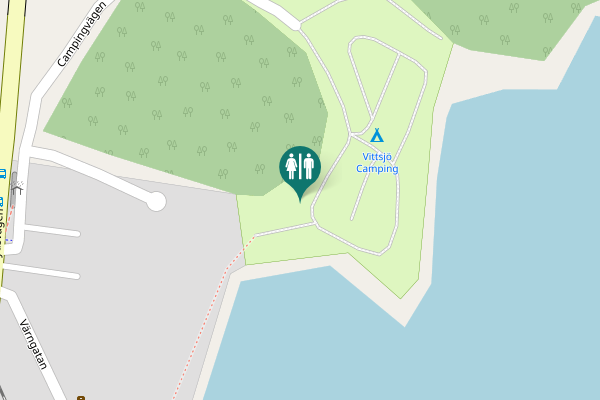 Map showing location of Campingvägen Toilet