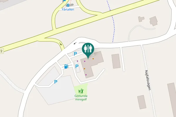 Map showing location of U 566 Toilet