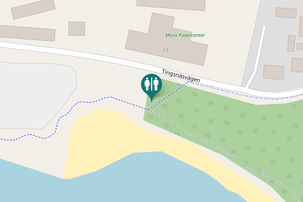 Map showing location of Tingsnäsvägen 23 Toilet