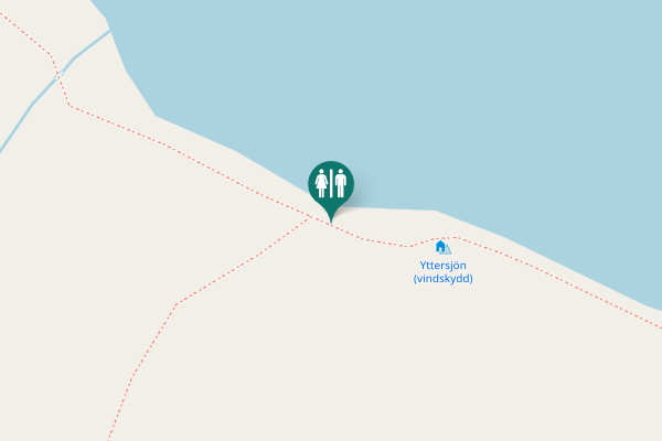 Map showing location of Vindelns kommun Toilet