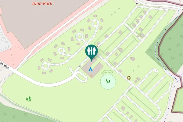 Map showing location of Pauline Lundströms väg Toilet
