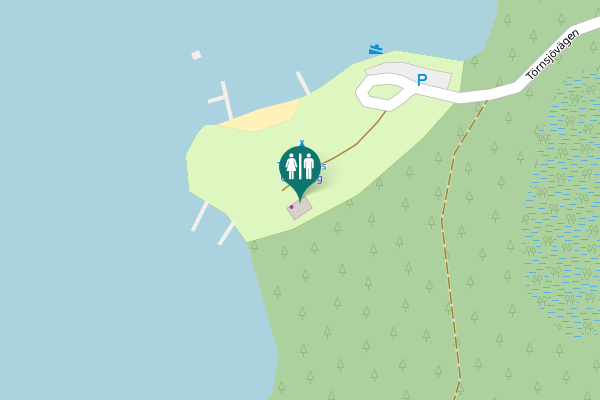 Map showing location of Törnsjövägen Toilet