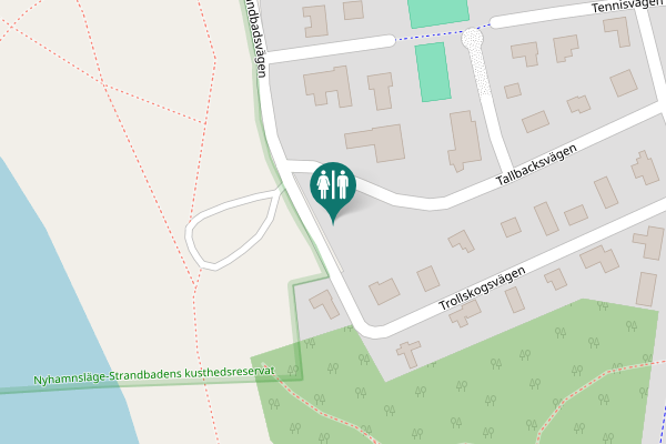 Map showing location of Trollskogsvägen Toilet