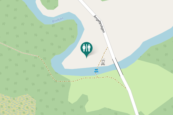 Map showing location of Ängebyvägen Toilet