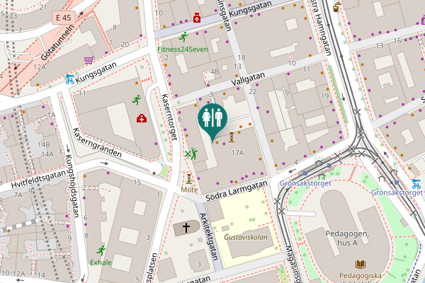 Map showing location of Magasinsgatan 17 Toilet