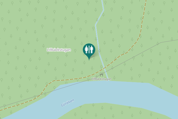 Map showing location of W 1054 Toilet