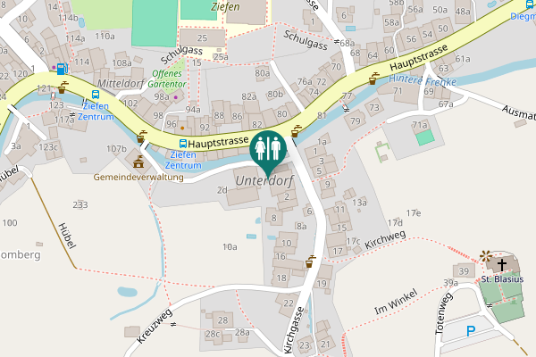 Map showing location of Kirchgasse 2b Toilet