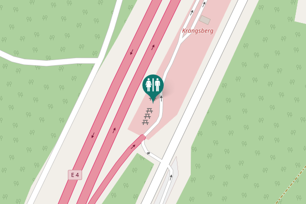 Map showing location of E 4 Toilet