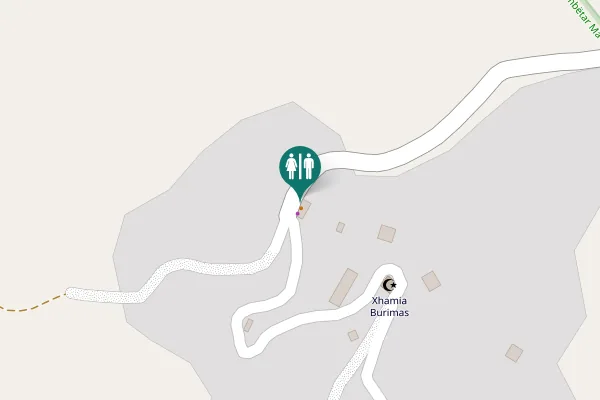 Map showing location of Shën Mëri Toilet