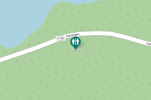 Map showing location of Kalvstigen Toilet
