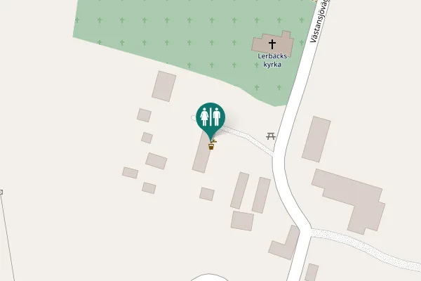 Map showing location of Lerbäcksvägen Toilet