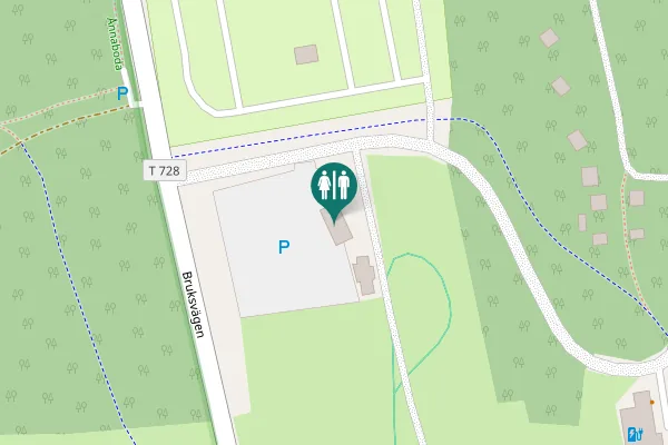 Map showing location of Örebro kommun Toilet