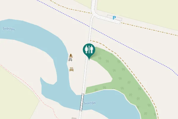 Map showing location of Örebro Toilet
