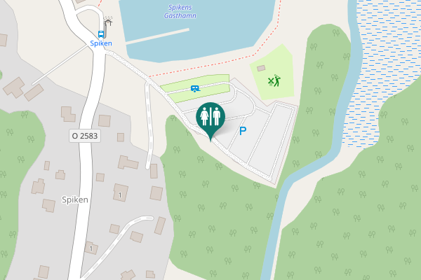 Map showing location of 1 Toilet