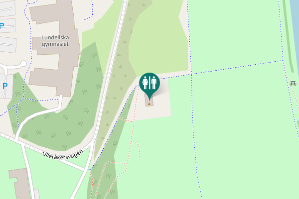 Map showing location of Ulleråkersvägen 30 Toilet